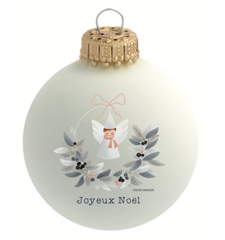 Boule de Noël - ange Atelier Oranger