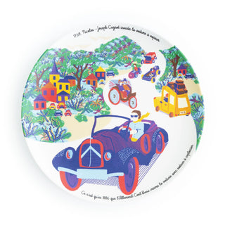 Coffret de 4 assiettes à dessert - Les grandes inventions françaises