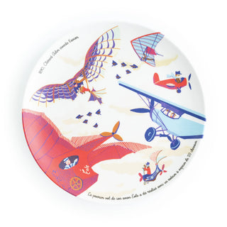 Coffret de 4 assiettes à dessert - Les grandes inventions françaises