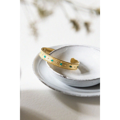 Bracelet Adriana vert émeraude