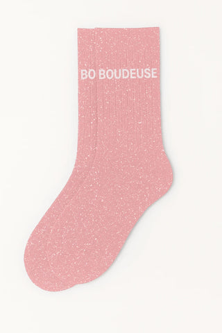 Chaussettes à paillettes "Boudeuse"