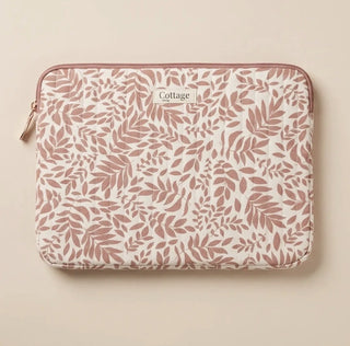 Housse d’ordinateur florale rose