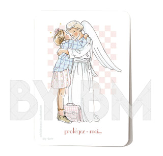 Signet de communion - ange gardien des écoliers fille By BM