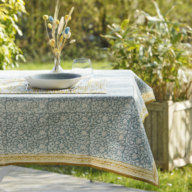 Nappe Goa bleu vert T1