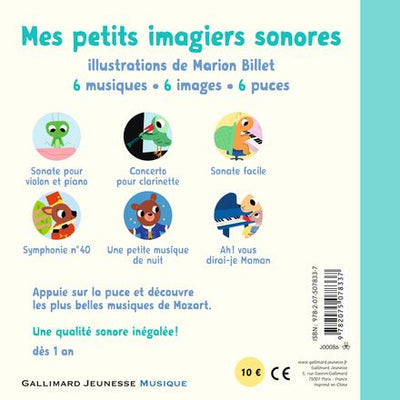 Mes musiques de Mozart - Mes petits imagiers sonores - Gallimard