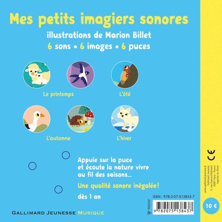 Au fil des saisons - Mes petits imagiers sonores - Gallimard