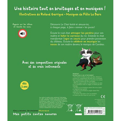 Le chat botté - Mes petits contes sonores - Gallimard