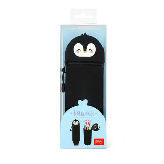 Trousse en Silicone Souple 2-en-1 - Pingouin