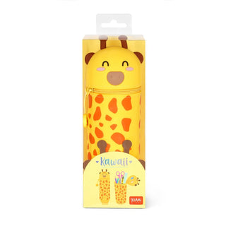 Trousse en Silicone Souple 2-en-1 - Girafe