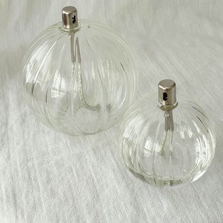 Lampe à huile sphère striée