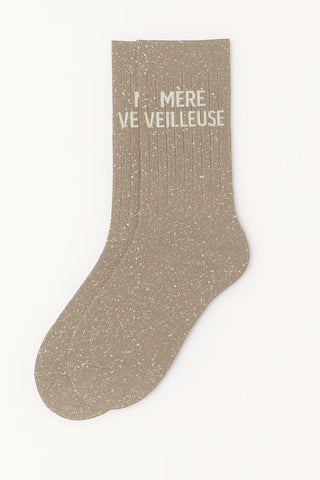 Chaussettes à paillettes "Mère Veilleuse"
