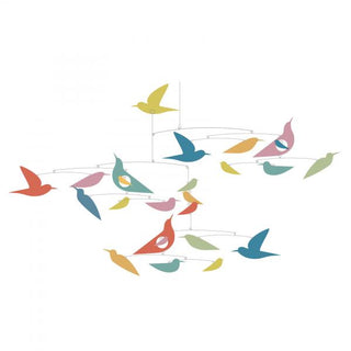 Mobile en papier oiseaux multicolores - Djeco