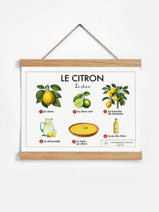 Affiche éducative - Le citron