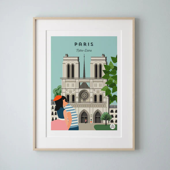 Affiche Paris - Notre-Dame - Les Petits Yéyés