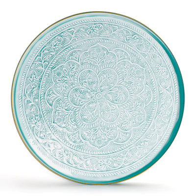 Plateau berbère bleu 45cm - Bazar de luxe