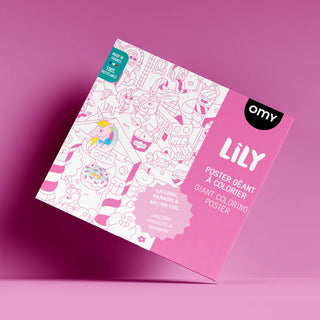 Lily - Poster géant à colorier