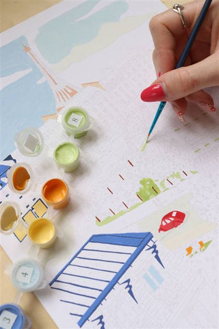 Kit de peinture au numéro - Un printemps à Paris