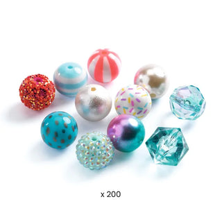 Perles bulles argent Djeco