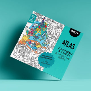 Poster géant à colorier - Atlas
