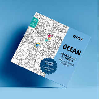 Poster géant à colorier - Océan