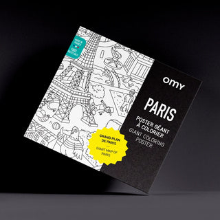 Poster géant à colorier - Paris