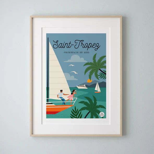 Affiche Saint-Tropez - Les petits Yéyés