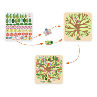 Tableau feutrine la ronde des saisons