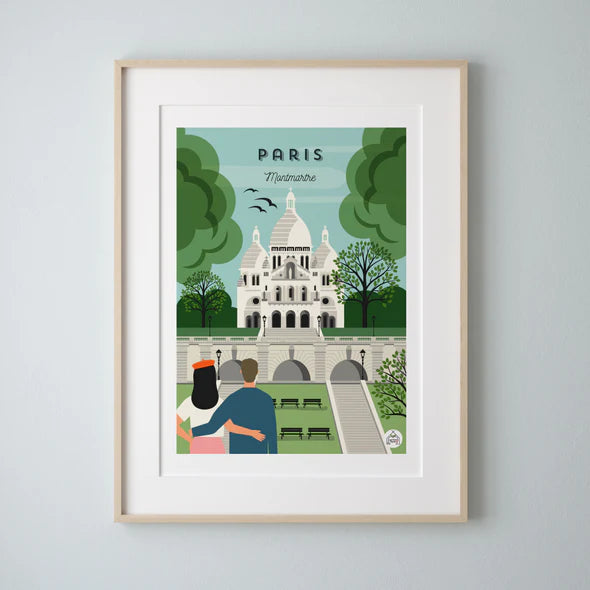 Affiche Paris - Montmartre - Les Petits Yéyés