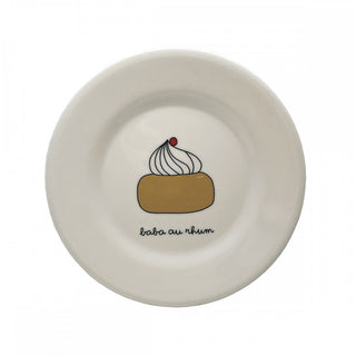 Assiette à dessert - Baba au rhum