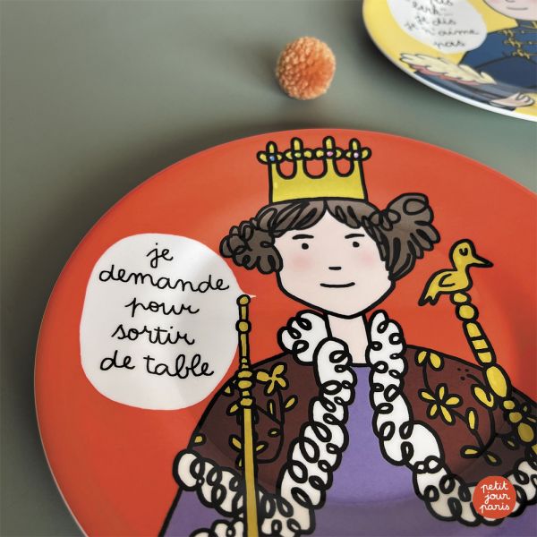 Assiette Prince : Je demande pour sortir de table - Petit Jour