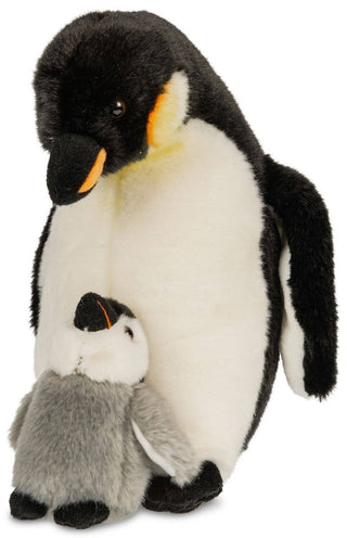 Peluche - Pingouin empereur avec bébé - h26 cm