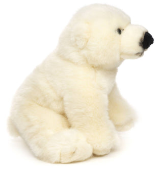 Peluche - Ourson polaire assis - h16 cm