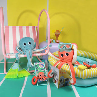 Maman et bébé poulpe corail
