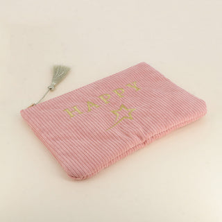 Trousse HAPPY et étoile filante blush rose – Bohm Paris