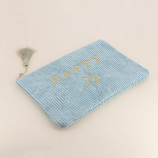 Trousse HAPPY et étoile filante ice bleu – Bohm Paris
