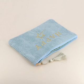 Trousse HAPPY et étoile filante ice bleu – Bohm Paris