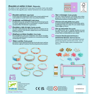 Bracelets et métier à tisser - Majuscules