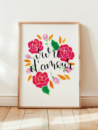 Affiche Vivre d’Amour Sainte Thérèse A4 – Caladia