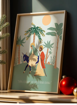 Affiche Psaume 26:14 « Espère le Seigneur » A4 – Caladia