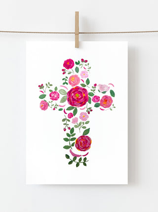 Carte Croix de roses – Caladia
