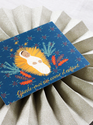 Carte Petit Jésus « Garde-moi un cœur d’enfant » – Caladia