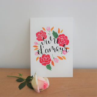 Carte Vivre d’Amour – Sainte Thérèse – Caladia