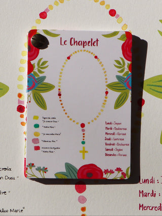 Mon nuancier chapelet – Mémo de prière illustré – Caladia