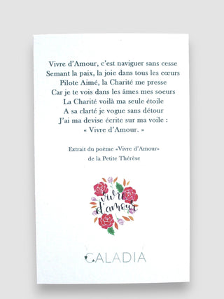 Pin’s Vivre d’Amour émaillé – Caladia