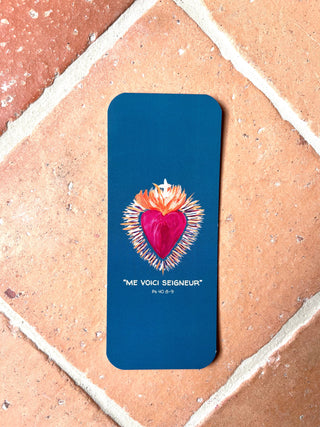 Signet première communion Cœur de Jésus bleu – Caladia