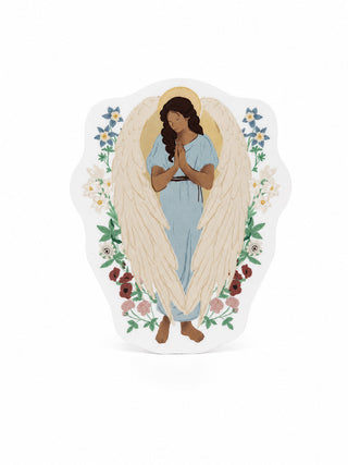 Sticker Ange gardien fleuri – Caladia