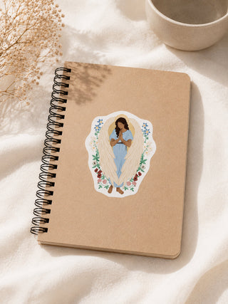 Sticker Ange gardien fleuri – Caladia