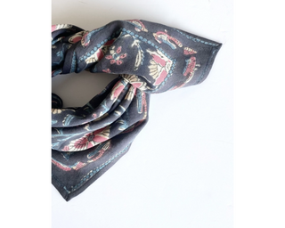 Small Foulard Manika Bird - Céleste