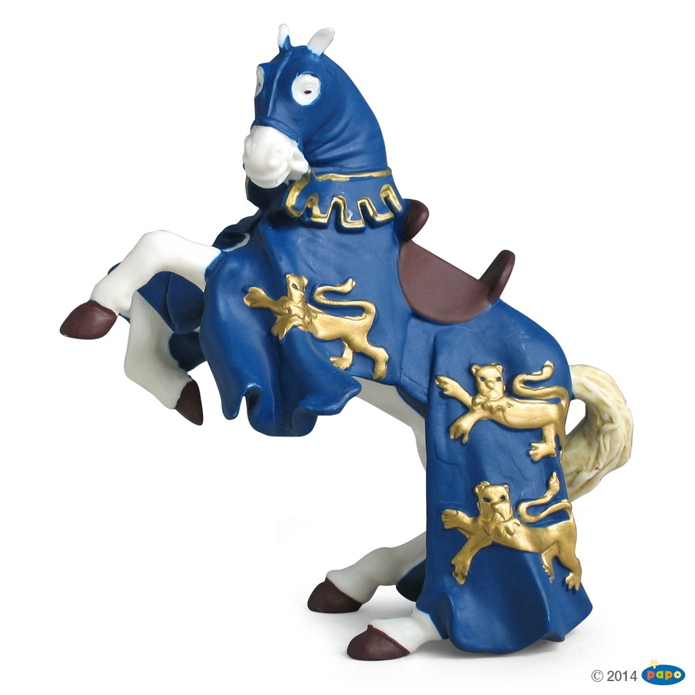 Cheval du roi Richard bleu - PAPO