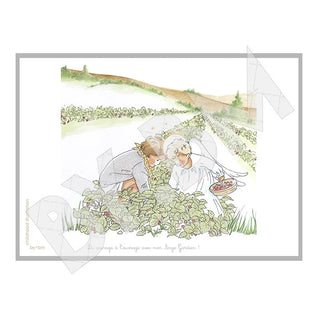 Affiche fraisiers By BM